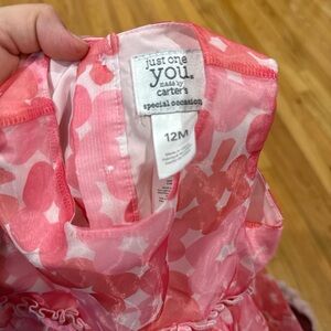 Just One You by Carter's Pink Coral Floral Dress for Baby
